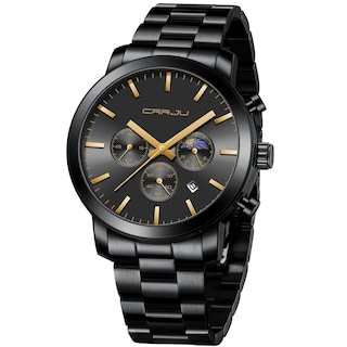 Foto 1 | Foto 1 | Reloj Crrju Luxury Business de Acero Inoxidable Impermeable para Hombre - Venta Internacional