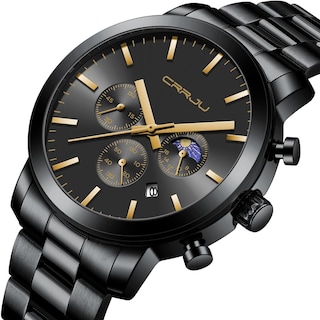 Foto 2 | Foto 2 | Reloj Crrju Luxury Business de Acero Inoxidable Impermeable para Hombre - Venta Internacional