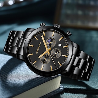 Foto 5 | Foto 5 | Reloj Crrju Luxury Business de Acero Inoxidable Impermeable para Hombre - Venta Internacional