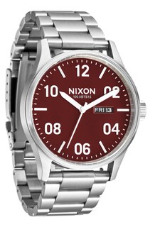 Foto 1 | Foto 1 | Reloj Nixon Sentry Ss A356 Silver/cranberry Para Hombre - Venta Internacional.