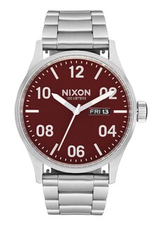 Foto 2 | Foto 2 | Reloj Nixon Sentry Ss A356 Silver/cranberry Para Hombre - Venta Internacional.