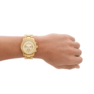 Foto 6 | Foto 6 | Reloj Michael Kors Runway Para Hombre En Acero Inoxidable Dorado - Venta Internacional.