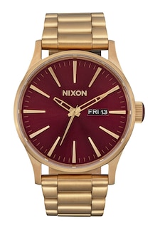 Foto 1 | Foto 1 | Reloj Nixon Sentry Ss A356 Oxblood Sunray/gold Para Hombre - Venta Internacional.
