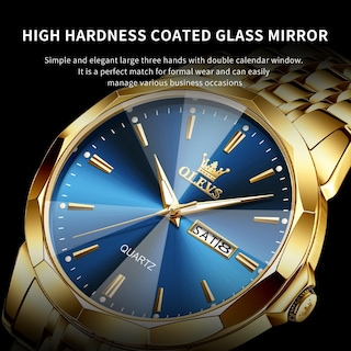 Foto 5 | Foto 5 | Reloj Olevs De Cuarzo Analógico, Vestido De Negocios Fácil De Leer Para Hombre - Venta Internacional.
