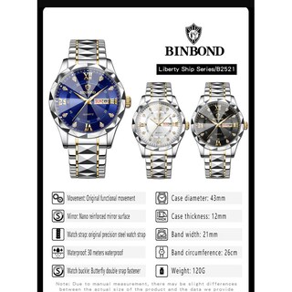 Foto 6 | Foto 6 | Reloj Impermeable Que Brilla En La Oscuridad Con Doble Calendario Para Hombre, 43 Mm - Venta Internacional.