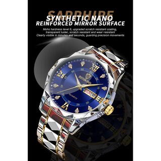 Foto 4 | Foto 4 | Reloj Impermeable Que Brilla En La Oscuridad Con Doble Calendario Para Hombre, 43 Mm - Venta Internacional.