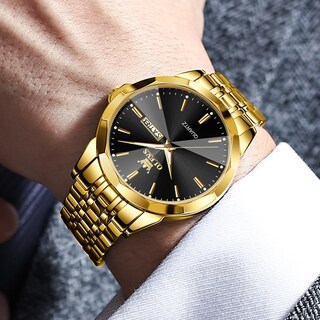 Foto 2 | Foto 2 | Reloj Olevs, Vestido De Negocios De Cuarzo Y Acero Inoxidable, Fácil De Leer, Para Hombre - Venta Internacional.