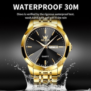 Foto 5 | Foto 5 | Reloj Olevs, Vestido De Negocios De Cuarzo Y Acero Inoxidable, Fácil De Leer, Para Hombre - Venta Internacional.