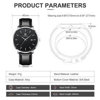 Foto 3 | Foto 3 | Reloj Cheetah Minimalist Waterproof Quartz Para Hombre Negro - Venta Internacional.