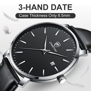 Foto 5 | Foto 5 | Reloj Cheetah Minimalist Waterproof Quartz Para Hombre Negro - Venta Internacional.