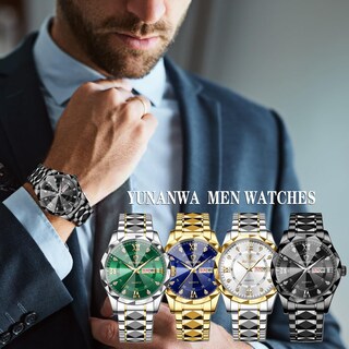 Foto 5 | Foto 5 | Vestido De Negocios Con Diamantes Para Hombre Watch Yunanwa, De Acero Inoxidable - Venta Internacional.