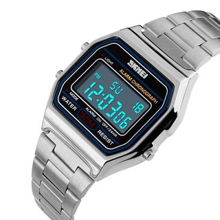 Foto 2 | Foto 2 | Reloj Digital Sne De Acero Inoxidable Resistente Al Agua Para Hombre - Venta Internacional.