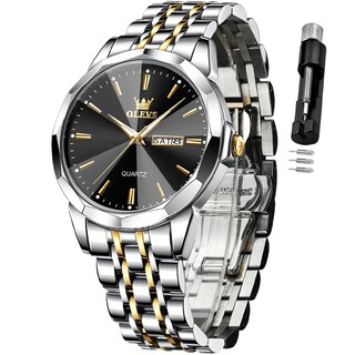 Foto 1 | Foto 1 | Reloj Olevs Vestido De Negocios Simple Plateado Para Hombre A Prueba De Agua - Venta Internacional.