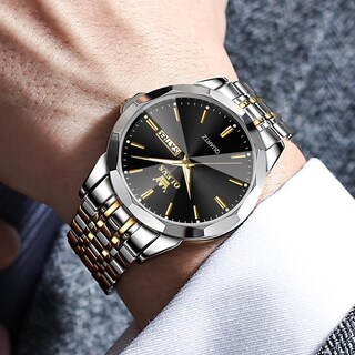 Foto 2 | Foto 2 | Reloj Olevs Vestido De Negocios Simple Plateado Para Hombre A Prueba De Agua - Venta Internacional.