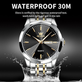 Foto 5 | Foto 5 | Reloj Olevs Vestido De Negocios Simple Plateado Para Hombre A Prueba De Agua - Venta Internacional.