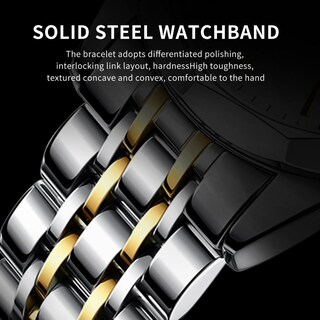 Foto 7 | Foto 7 | Reloj Olevs Vestido De Negocios Simple Plateado Para Hombre A Prueba De Agua - Venta Internacional.