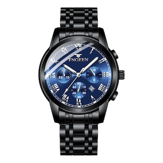 Foto 1 | Foto 1 | Reloj De Negocios Con Correa De Acero Que Brilla En La Oscuridad Para Hombre - Venta Internacional.