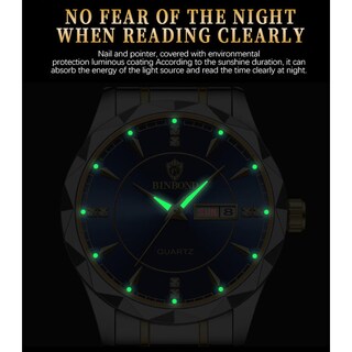 Foto 6 | Foto 6 | Reloj De Cuarzo Con Calendario De Acero De Tungsteno Impermeable Para Hombre - Venta Internacional.