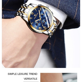 Foto 4 | Foto 4 | Reloj De Cuarzo Con Calendario Impermeable De Acero De Tungsteno Para Hombre - Venta Internacional.