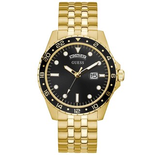 Foto 1 | Foto 1 | Reloj Guess Dress Day-date De 44 Mm Para Hombre, Negro Y Dorado - Venta Internacional.