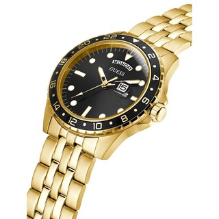 Foto 2 | Foto 2 | Reloj Guess Dress Day-date De 44 Mm Para Hombre, Negro Y Dorado - Venta Internacional.
