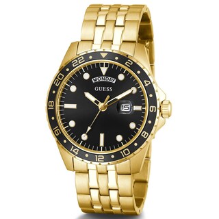 Foto 3 | Foto 3 | Reloj Guess Dress Day-date De 44 Mm Para Hombre, Negro Y Dorado - Venta Internacional.