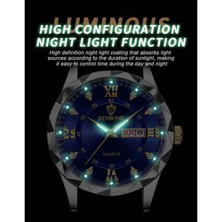 Foto 5 | Foto 5 | Reloj Impermeable Que Brilla En La Oscuridad Con Doble Calendario Para Hombre, 43 Mm - Venta Internacional.