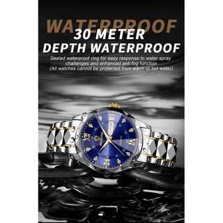 Foto 7 | Foto 7 | Reloj Impermeable Que Brilla En La Oscuridad Con Doble Calendario Para Hombre, 43 Mm - Venta Internacional.