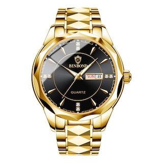 Foto 1 | Foto 1 | Reloj De Cuarzo Con Calendario De Acero De Tungsteno Impermeable Para Hombre - Venta Internacional.