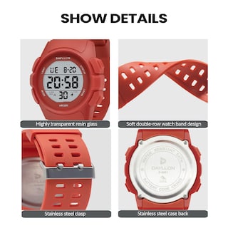 Foto 4 | Foto 4 | Reloj Dayllon Digital Sports A Prueba De Agua Para Hombre, Color Rojo - Venta Internacional.