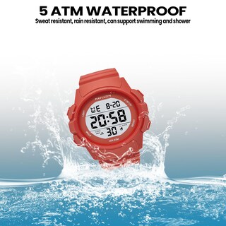 Foto 5 | Foto 5 | Reloj Dayllon Digital Sports A Prueba De Agua Para Hombre, Color Rojo - Venta Internacional.