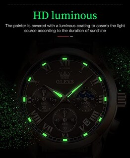 Foto 5 | Foto 5 | Reloj Cronógrafo Multifuncional Olevs Quartz Para Hombre - Venta Internacional.