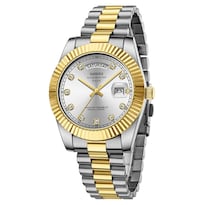 Reloj Nibosi B01-gold Silver Analog Quartz Para Hombre - Venta Internacional.