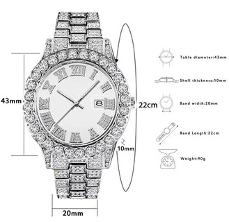 Foto 4 | Foto 4 | Reloj Senrud Para Hombre, Moderno, Con Cristales De Imitación, Cuarzo, Plata - Venta Internacional.