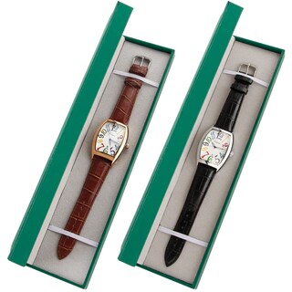Foto 3 | Foto 3 | Reloj Tiong Con Correa Cuadrada De Cuero Negro, Diseño Luminoso, Para Hombre - Venta Internacional.