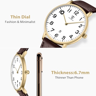 Foto 2 | Foto 2 | Reloj L Lavaredo Para Hombre Llavaredo De Piel Extremadamente Fina - Venta Internacional.