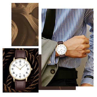 Foto 3 | Foto 3 | Reloj L Lavaredo Para Hombre Llavaredo De Piel Extremadamente Fina - Venta Internacional.