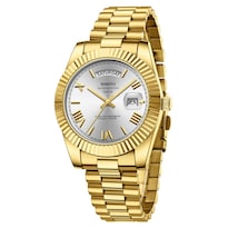 Reloj Nibosi A11-gold White Analógico Cuarzo Acero Inoxidable - Venta Internacional.