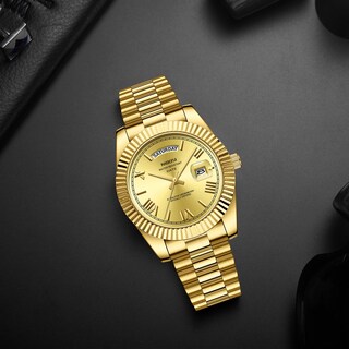 Foto 5 | Foto 5 | Reloj Nibosi Analógico De Cuarzo, Acero Inoxidable, Impermeable, Para Hombre - Venta Internacional.