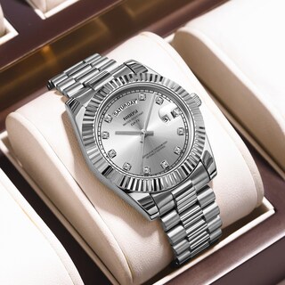 Foto 6 | Foto 6 | Reloj Nibosi B04-all Silver Quartz De Acero Inoxidable Para Hombre - Venta Internacional.