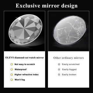 Foto 5 | Foto 5 | Reloj Olevs Blue Black Waterproof Diamond Para Hombre Con Fecha - Venta Internacional.