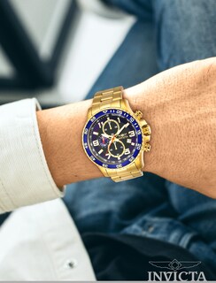 Foto 2 | Foto 2 | Reloj Invicta 14878 Specialty Chronograph Para Hombre En Acero Dorado - Venta Internacional.
