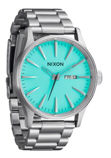 Foto 1 | Foto 1 | Reloj Nixon Sentry Ss A356 Plateado/turquesa Para Hombre - Venta Internacional.