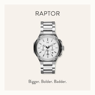 Foto 6 | Foto 6 | Reloj Mvmt Raptor Con Cronógrafo Moon Para Hombre, Carcasa Plateada De 46 Mm - Venta Internacional.