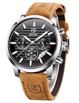 Reloj De Pulsera Benyar Chronograph Impermeable Para Hombre, Color Marrón - Venta Internacional.