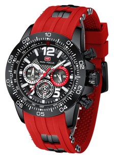 Foto 1 | Foto 1 | Reloj Aimes Para Hombre, Deportivo, Militar, Impermeable, Cronógrafo Rojo - Venta Internacional.