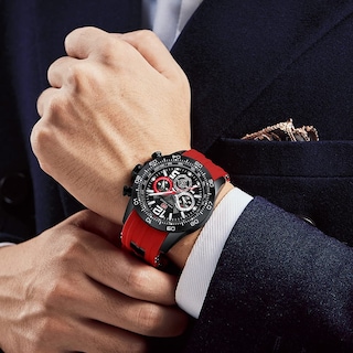 Foto 3 | Foto 3 | Reloj Aimes Para Hombre, Deportivo, Militar, Impermeable, Cronógrafo Rojo - Venta Internacional.