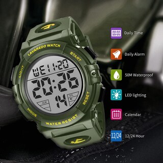 Foto 7 | Foto 7 | Reloj Deportivo Digital L Lavaredo Para Hombre, Resistente Al Agua, 50 M - Venta Internacional.