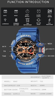 Foto 5 | Foto 5 | Reloj Gosasa S-shock Militar Multifunción Led Para Hombre - Venta Internacional.
