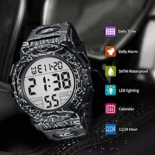Foto 5 | Foto 5 | Reloj L Lavaredo Digital Sports, Resistente Al Agua, 50 M, Para Hombre - Venta Internacional.